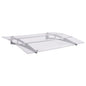 Marquise de porta PC preta 120x75 cm