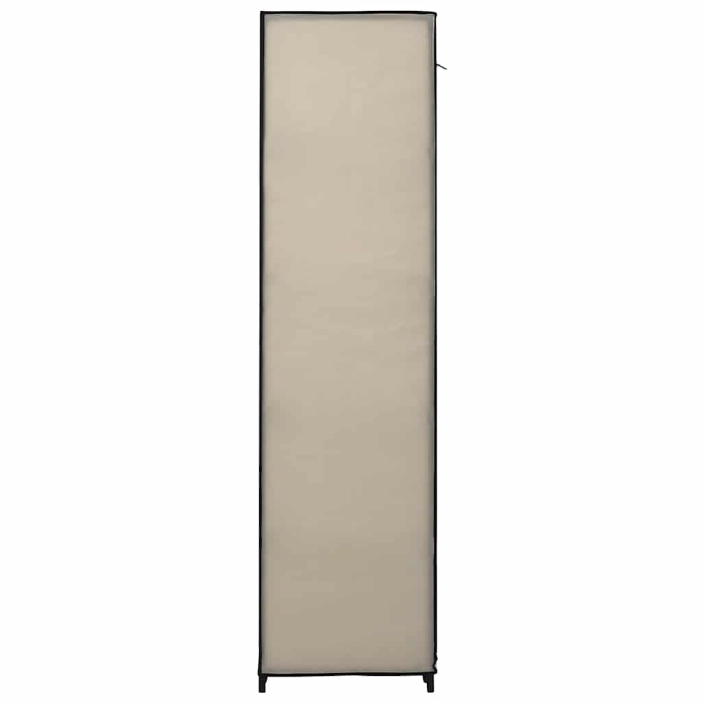 Armario plegable de tela color crema 110x45x175 cm