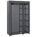 Armario plegable de tela gris 110x45x175 cm