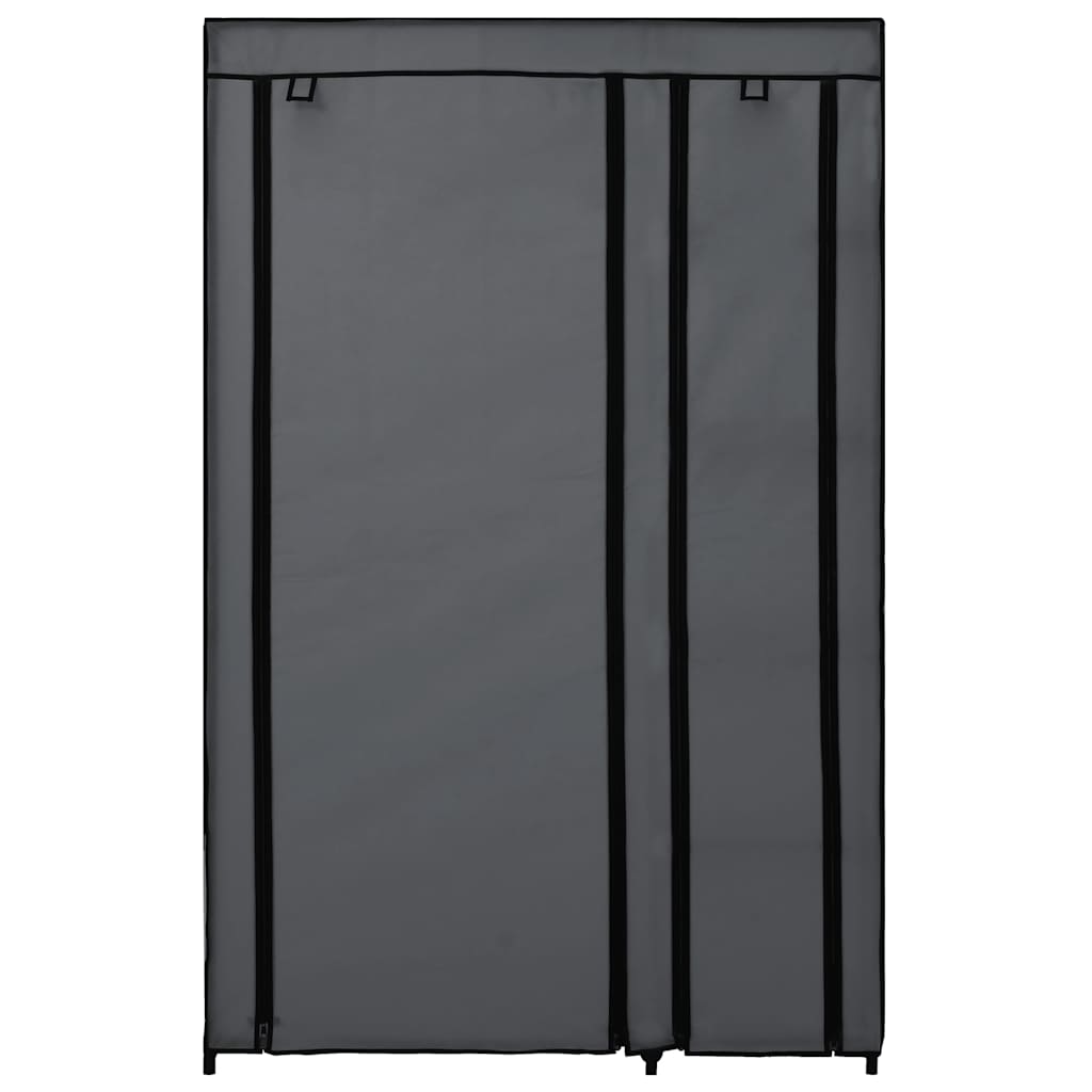 Armario plegable de tela gris 110x45x175 cm