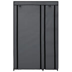 Armario plegable de tela gris 110x45x175 cm