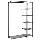 Armario plegable de tela gris 110x45x175 cm