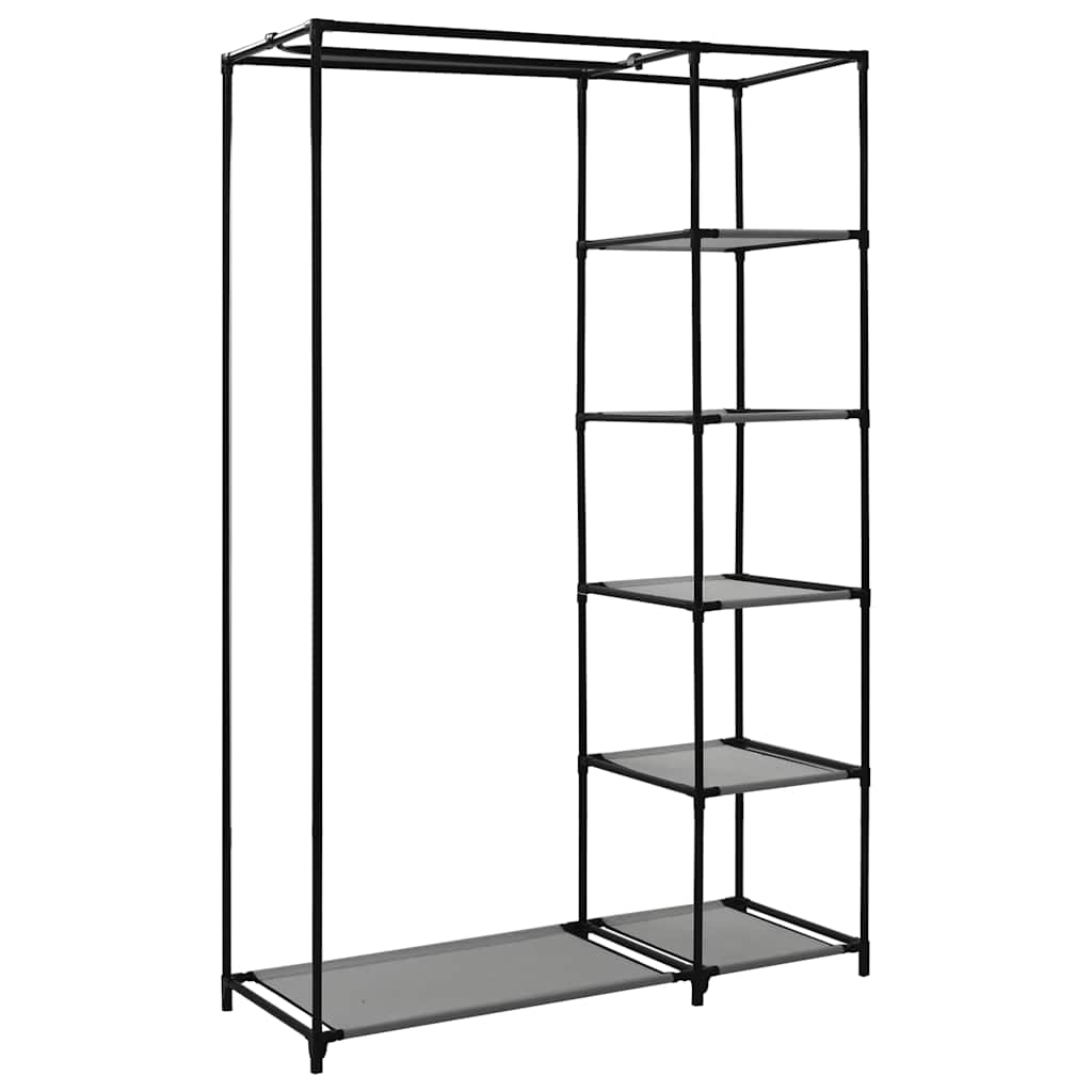 Armario plegable de tela gris 110x45x175 cm