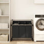3-bag laundry sorter, blue steel