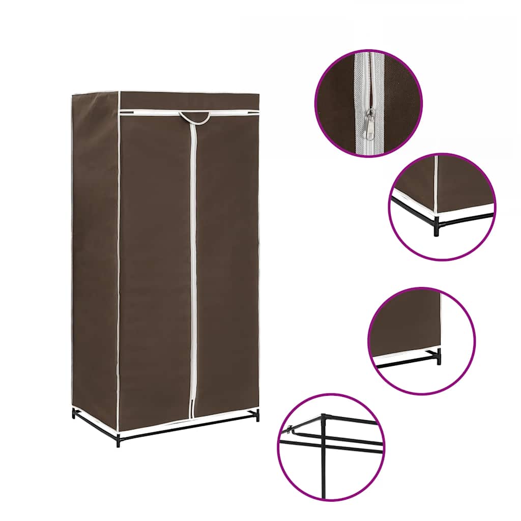 Armario color crema 75x50x160 cm