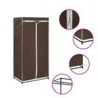 Armario color crema 75x50x160 cm