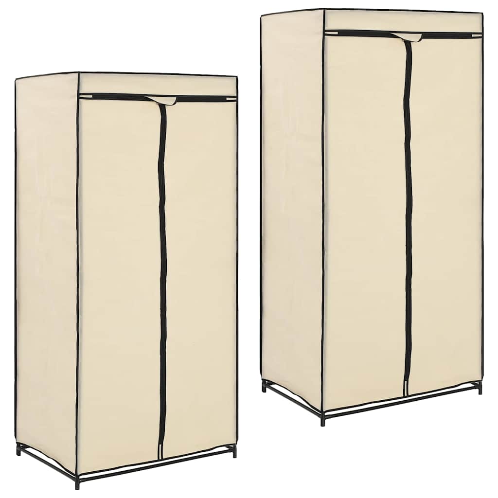 Armario color crema 75x50x160 cm