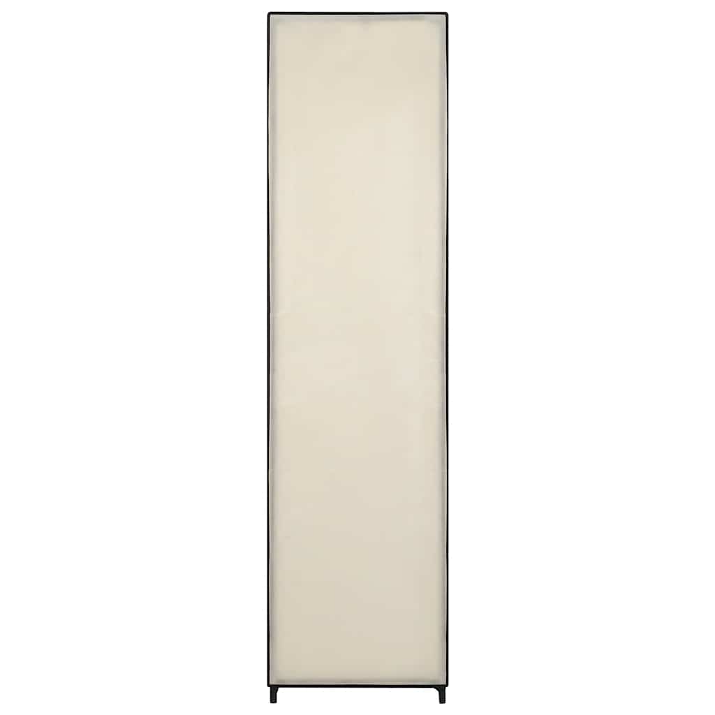 Armario con 4 compartimentos color crema 175x45x170 cm