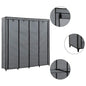 Armario con 4 compartimentos color crema 175x45x170 cm