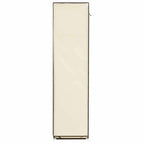 Armario con compartimentos y varillas tela crema 150x45x175 cm