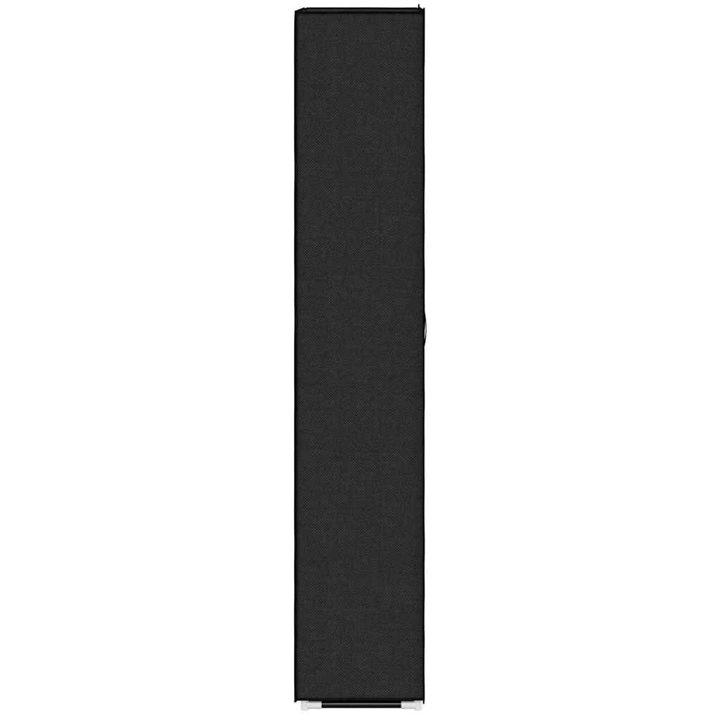 Zapatero de tela con funda negro 60x30x166 cm