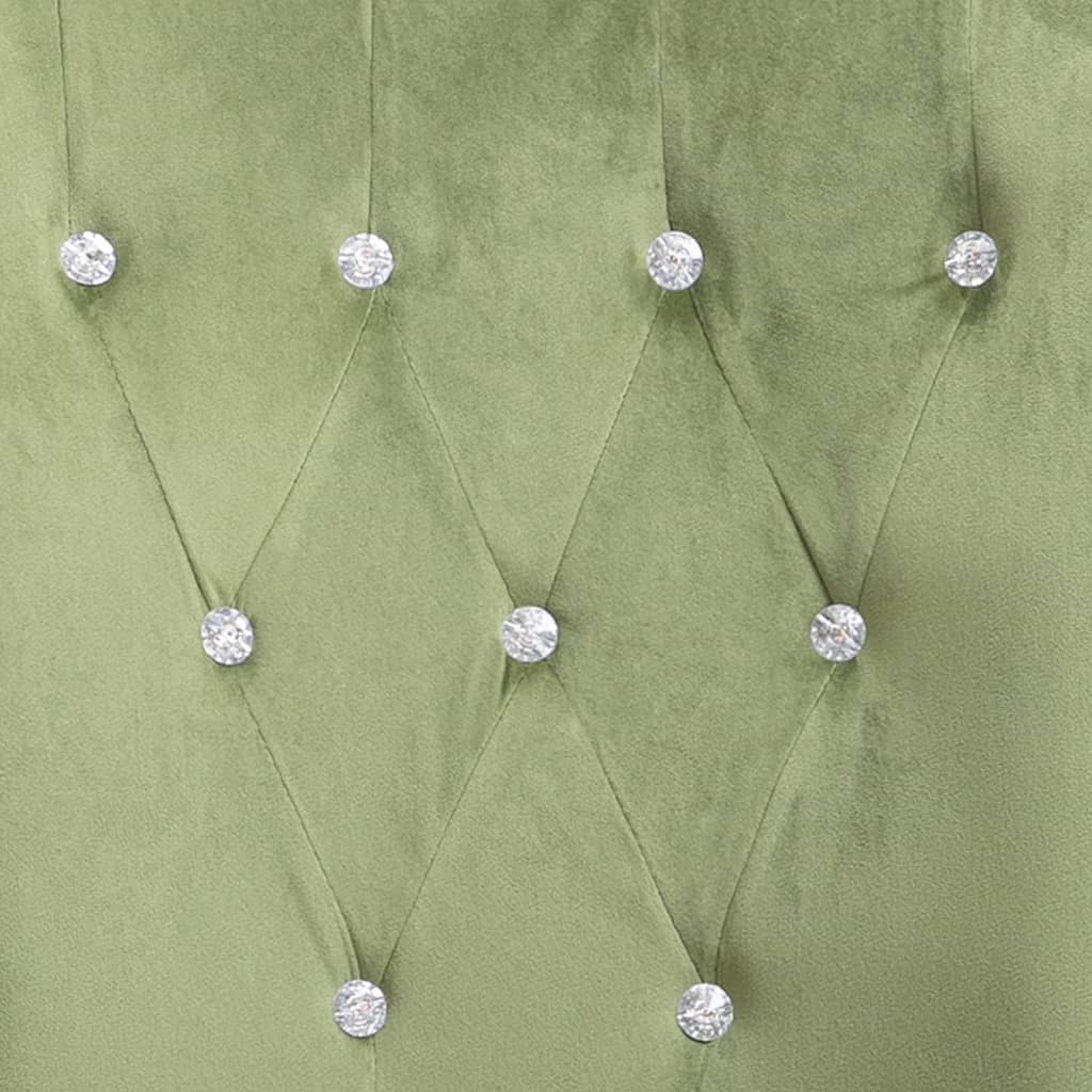 Silla de comedor con reposabrazos terciopelo verde claro