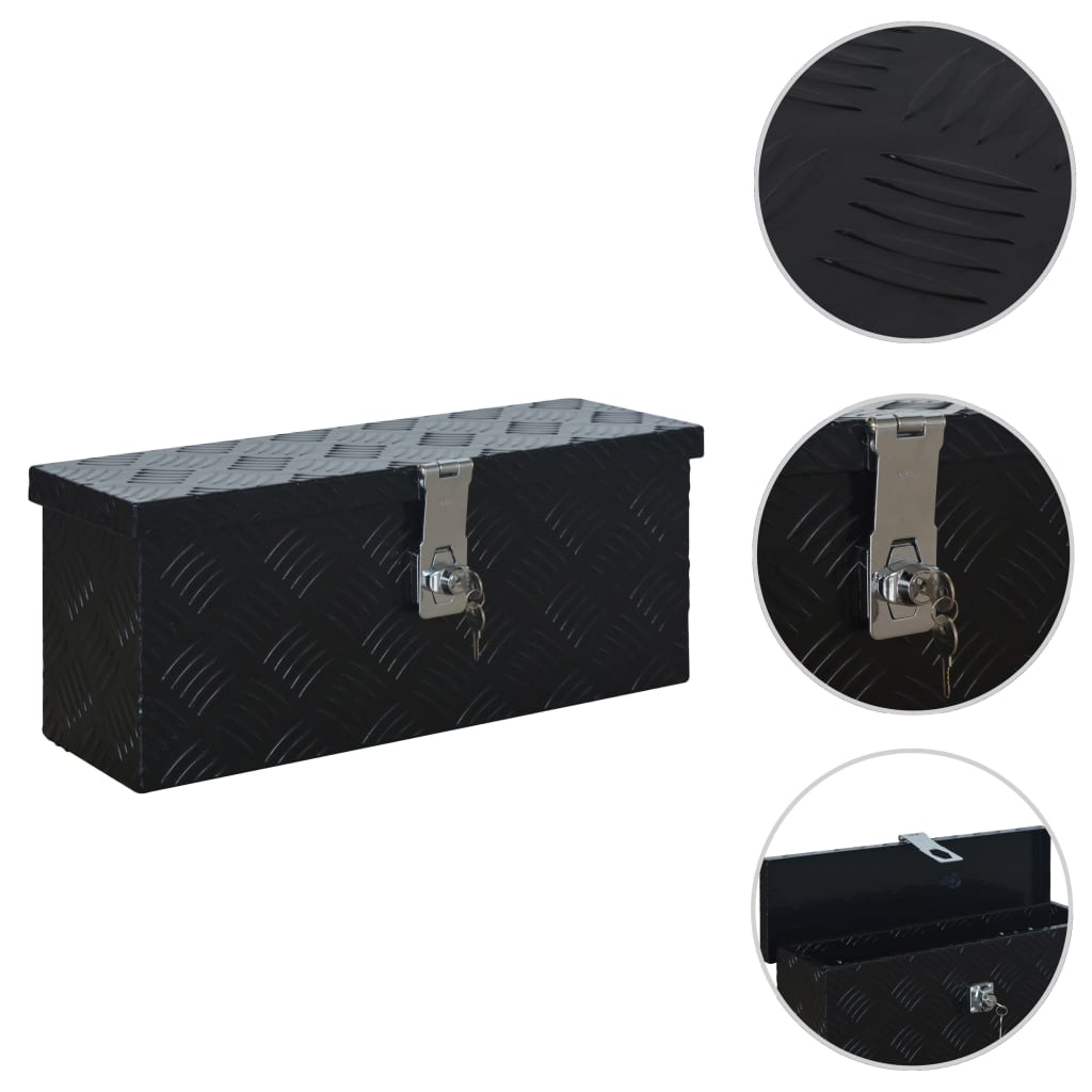 Caja de aluminio 1085x370x400 mm negra
