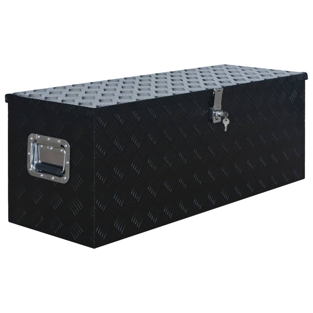Caja de aluminio 1085x370x400 mm negra