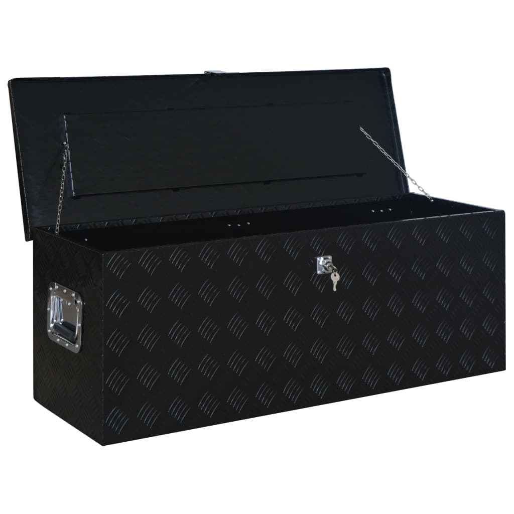 Caja de aluminio 1085x370x400 mm negra
