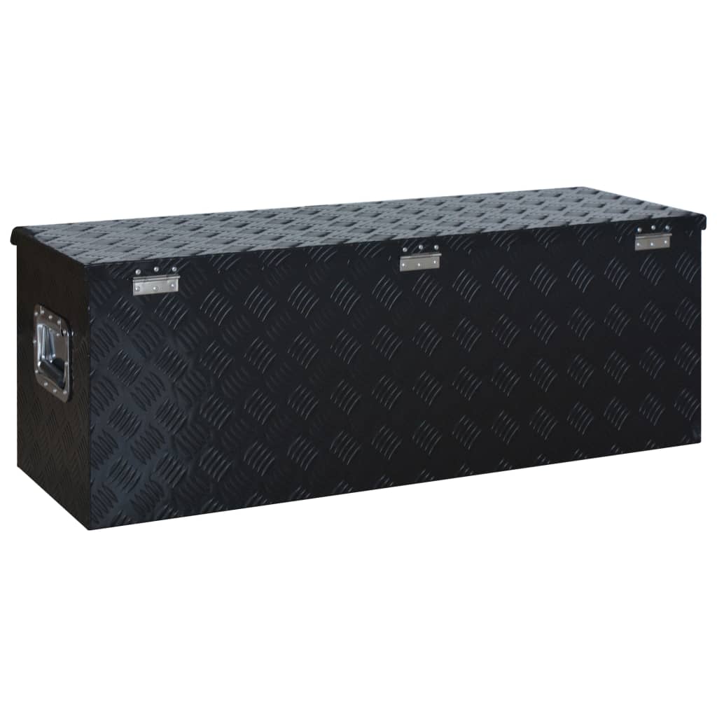Caja de aluminio 1085x370x400 mm negra