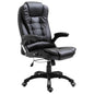 Silla de oficina de cuero sintético color crema