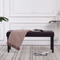 Banco de cuero sintético 106 cm gris