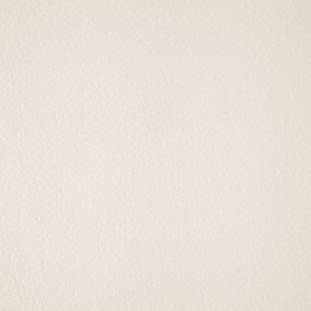 Banco de cuero sintético 139,5 cm color crema