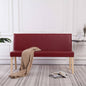 Banco de couro sintético 139,5 cm cor creme