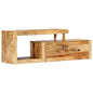 Mueble de TV de madera maciza de mango 120x30x40 cm
