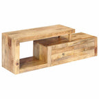 Mueble de TV de madera maciza de mango 120x30x40 cm