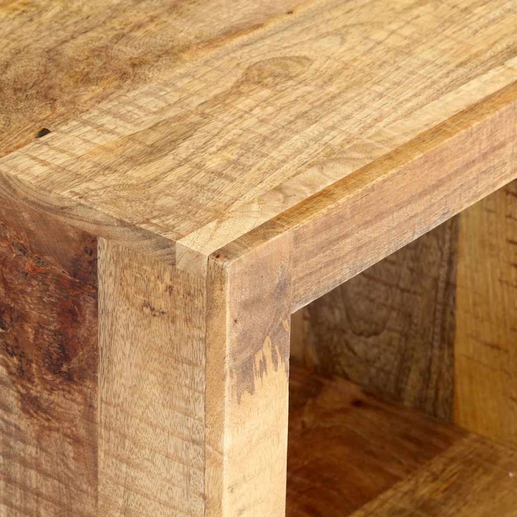 Mueble de TV de madera maciza de mango 120x30x40 cm
