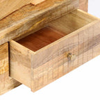 Mueble de TV de madera maciza de mango 120x30x40 cm
