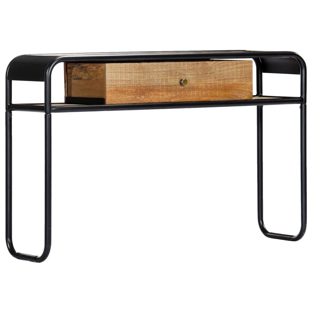 Mesa consola de madera maciza de mango 118x30x75 cm