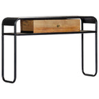 Mesa consola de madera maciza de mango 118x30x75 cm