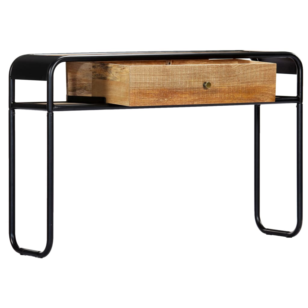 Mesa consola de madera maciza de mango 118x30x75 cm