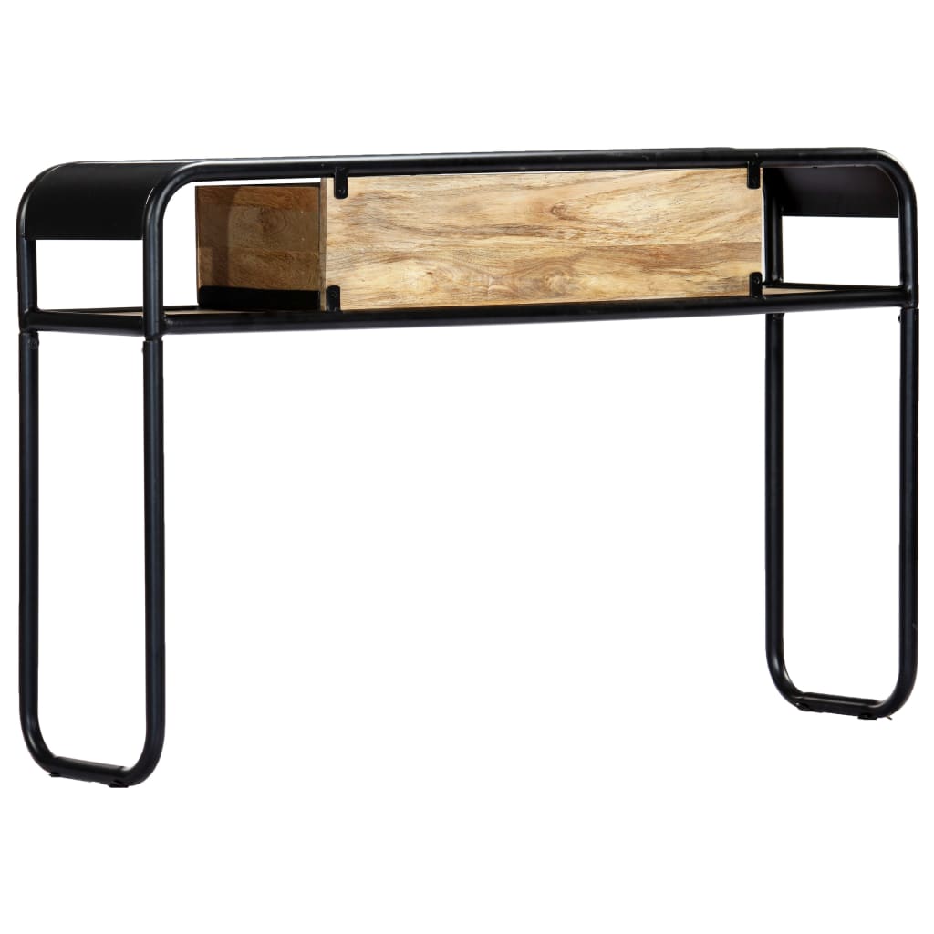 Mesa consola de madera maciza de mango 118x30x75 cm