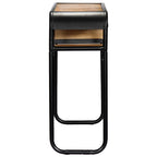 Mesa consola de madera maciza de mango 118x30x75 cm