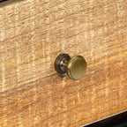 Mesa consola de madera maciza de mango 118x30x75 cm