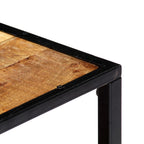 Mesa de centro de madera maciza reciclada 90x50x40 cm
