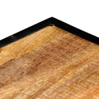 Mesa de centro de madera maciza reciclada 90x50x40 cm