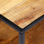 Mesa de centro de madera maciza reciclada 90x50x40 cm