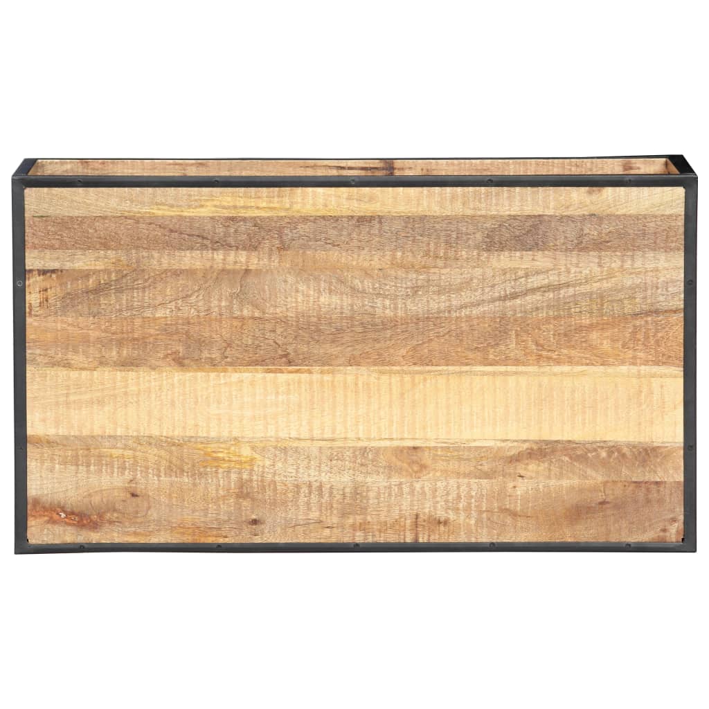 Mesa de centro de madera maciza reciclada 90x50x40 cm
