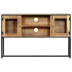 Mueble para TV de madera maciza reciclada 120x30x75 cm