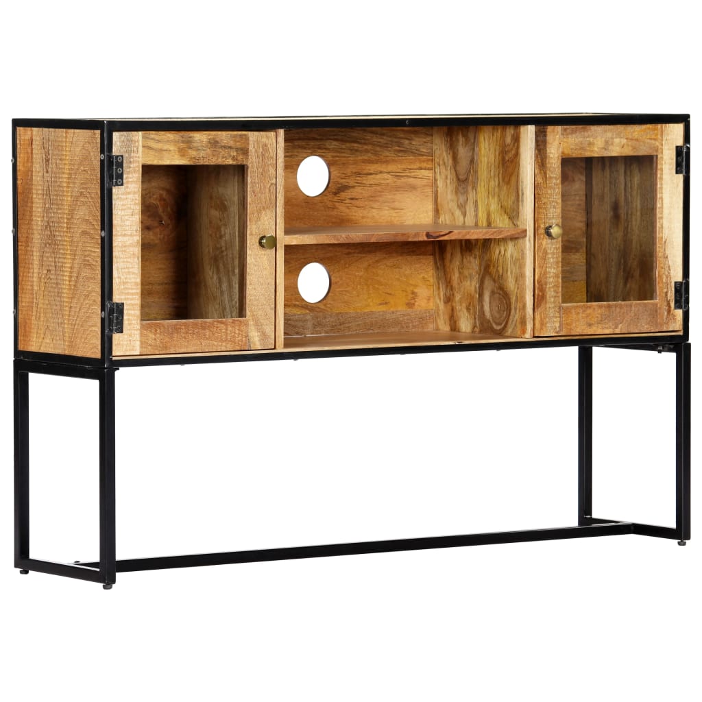 Mueble para TV de madera maciza reciclada 120x30x75 cm
