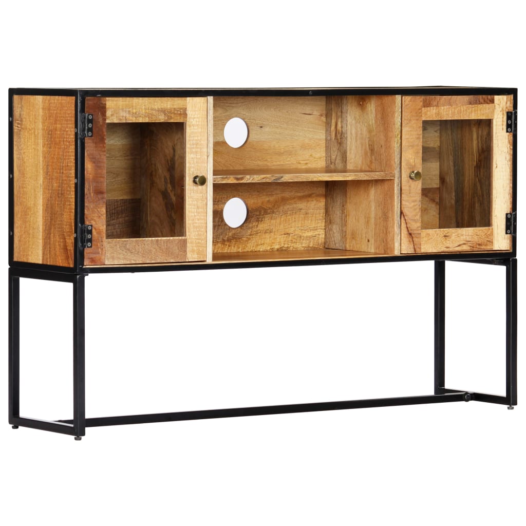 Mueble para TV de madera maciza reciclada 120x30x75 cm