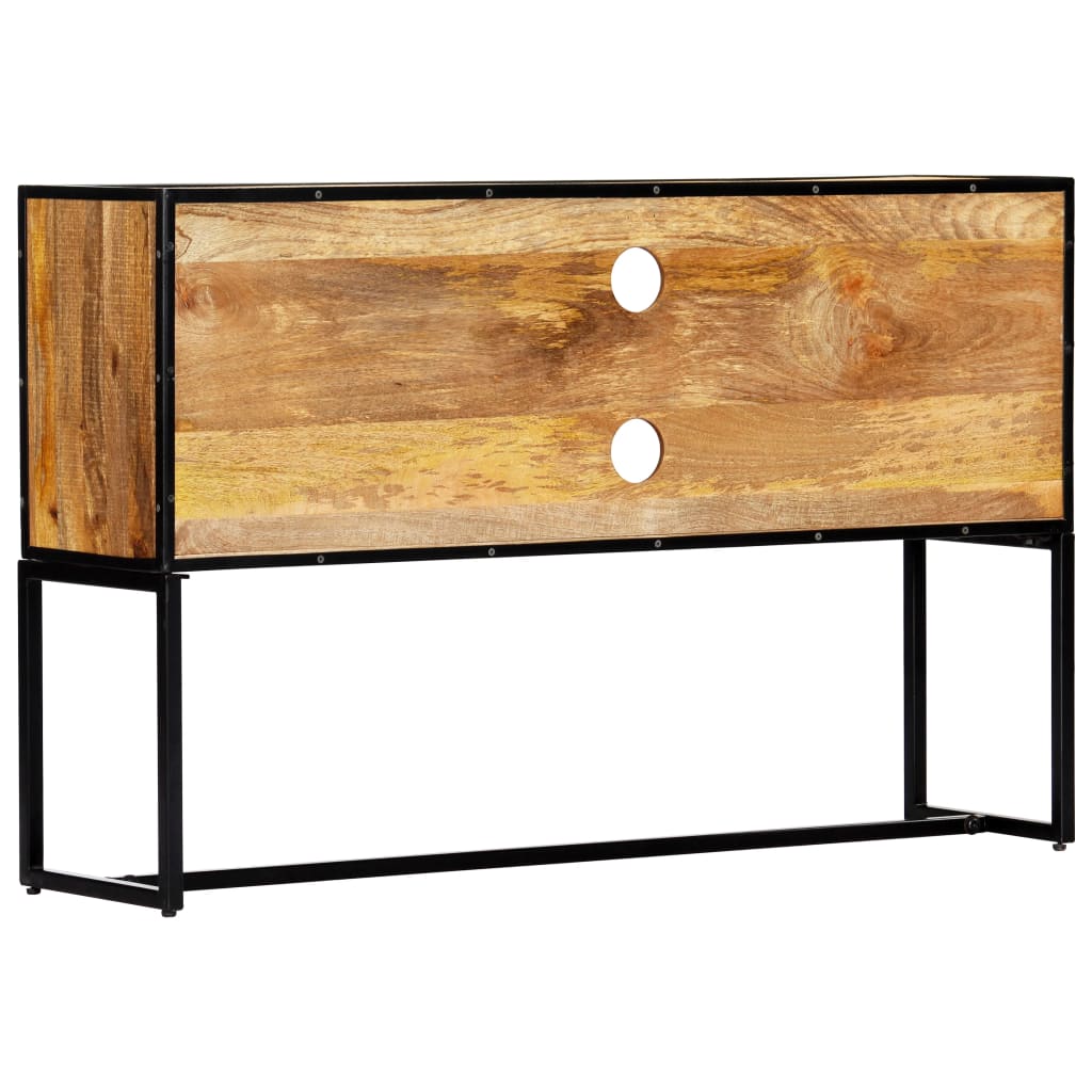 Mueble para TV de madera maciza reciclada 120x30x75 cm