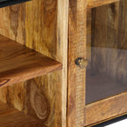 Mueble para TV de madera maciza reciclada 120x30x75 cm