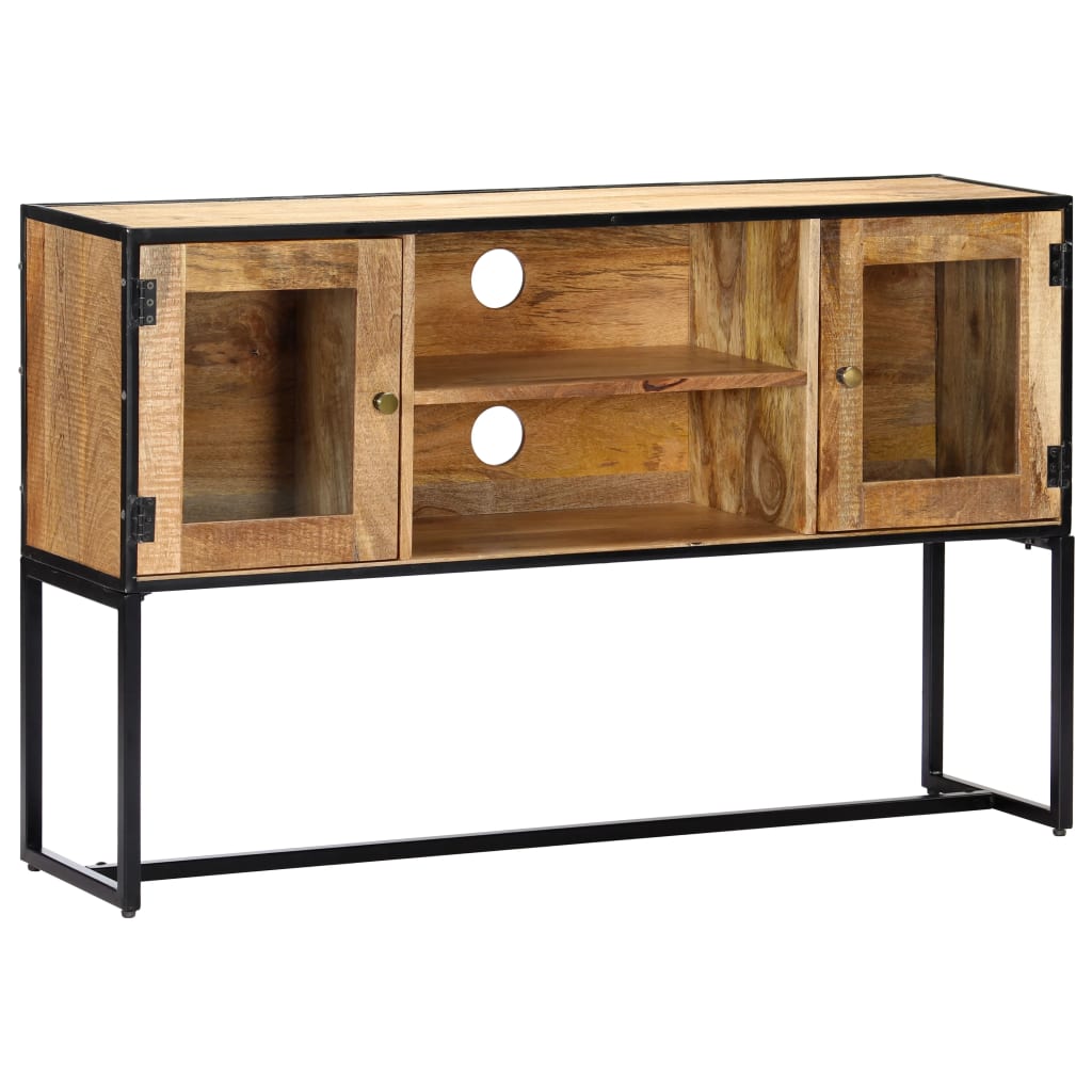 Mueble para TV de madera maciza reciclada 120x30x75 cm