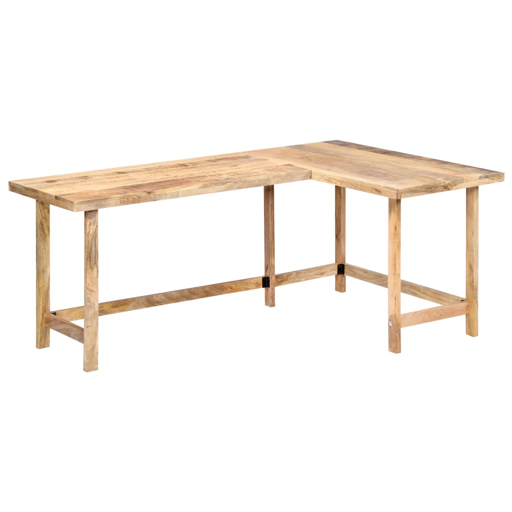 Escritorio de madera maciza de mango 180x120x76 cm