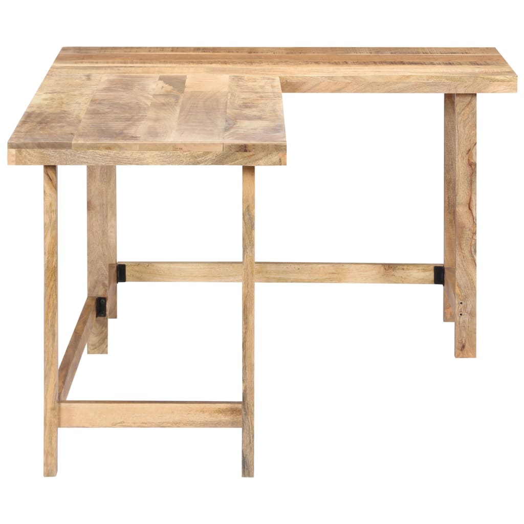 Escritorio de madera maciza de mango 180x120x76 cm