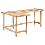 Escritorio de madera maciza de mango 180x120x76 cm