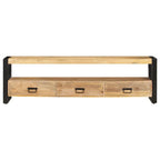 Mueble para TV madera maciza de mango 150x30x45 cm