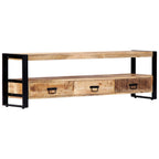 Mueble para TV madera maciza de mango 150x30x45 cm