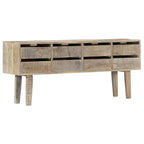 Aparador de madera maciza de mango 140x30x60 cm